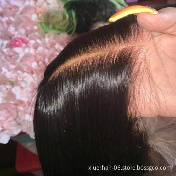 Cheap Price Wholesale Virgin Brazilian Hairs Natural Straight Virgin Cuticle Aligned Hair Human Lace Wig